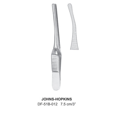 Johns-Hopkins Bulldog Clamps, Curved,7.5cm (DF-51B-012) by Dr. Frigz