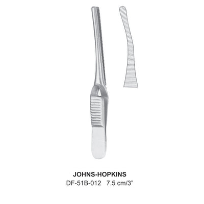 Johns-Hopkins Bulldog Clamps, Curved,7.5cm (DF-51B-012)