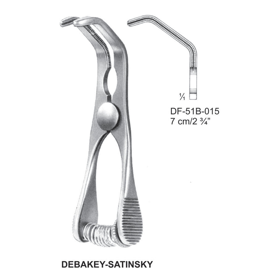 Debakey-Stainsky Atrauma Bulldog Clamp, 7cm (DF-51B-015) by Dr. Frigz