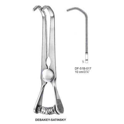 Debakey-Stainsky Atrauma Bulldog Clamp, 10cm (DF-51B-017)