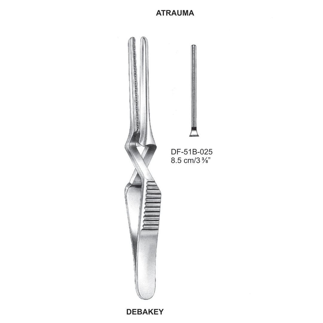 Debakey Atrauma Bulldog Clamp, Straight, 8.5cm (DF-51B-025) by Dr. Frigz