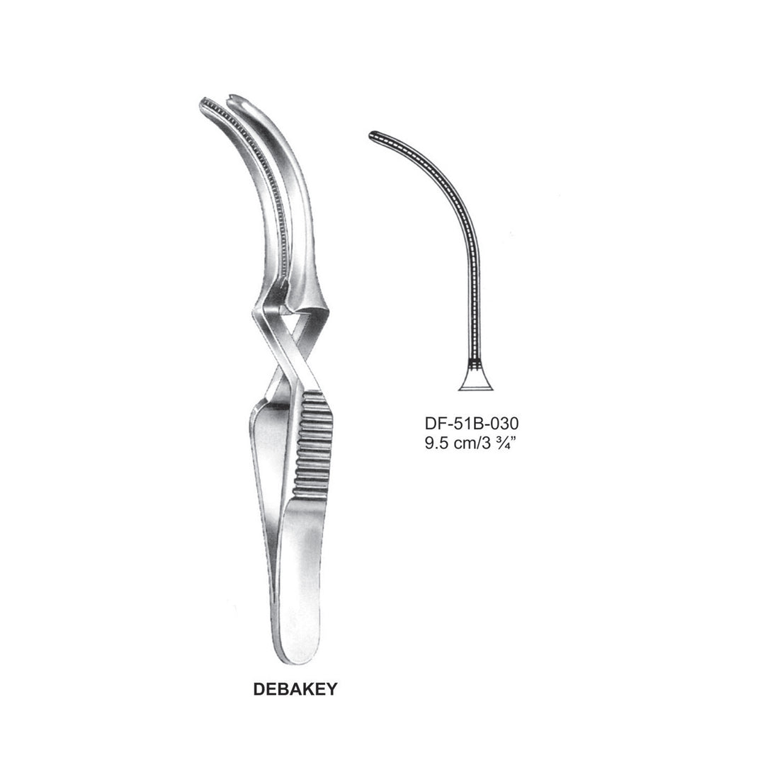 Debakey Atrauma Bulldog Clamp, Curved, 10cm (DF-51B-030) by Dr. Frigz