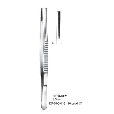 Debakey Atrauma Forceps, Straight, 16Cm, 3.5mm (DF-51C-016)