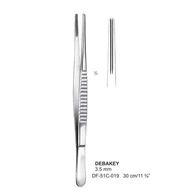 Debakey Atrauma Forceps, Straight, 30Cm, 3.5mm (DF-51C-019)