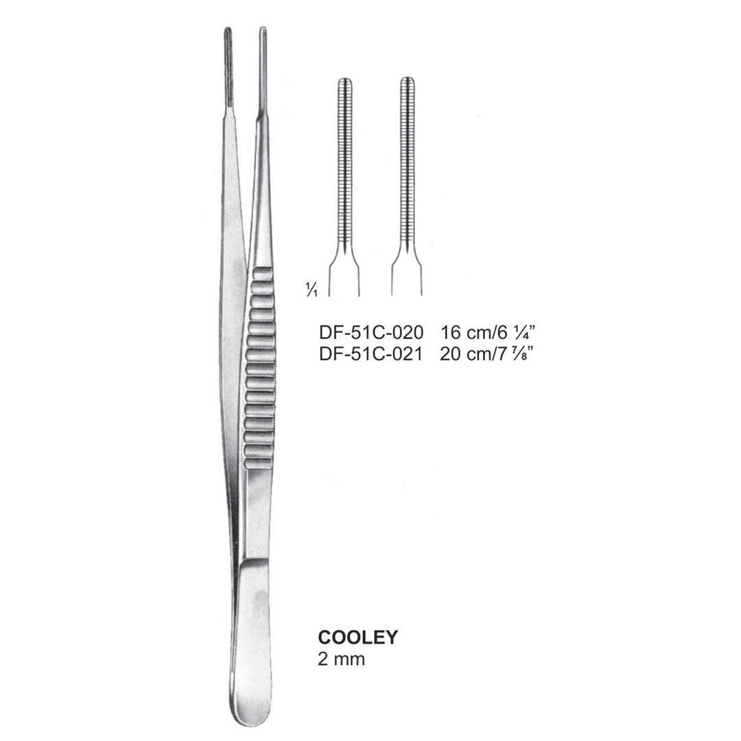 Debakey Atrauma Forceps, Straight, 16Cm, 2mm (DF-51C-020) by Dr. Frigz