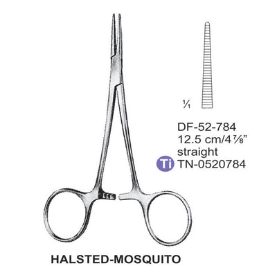 Halsted-Mosquito Artery Forceps, Straight, 12.5cm (DF-52-784)