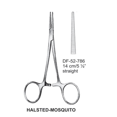 Halsted-Mosquito Artery Forceps, Straight, 14cm (DF-52-786) by Dr. Frigz