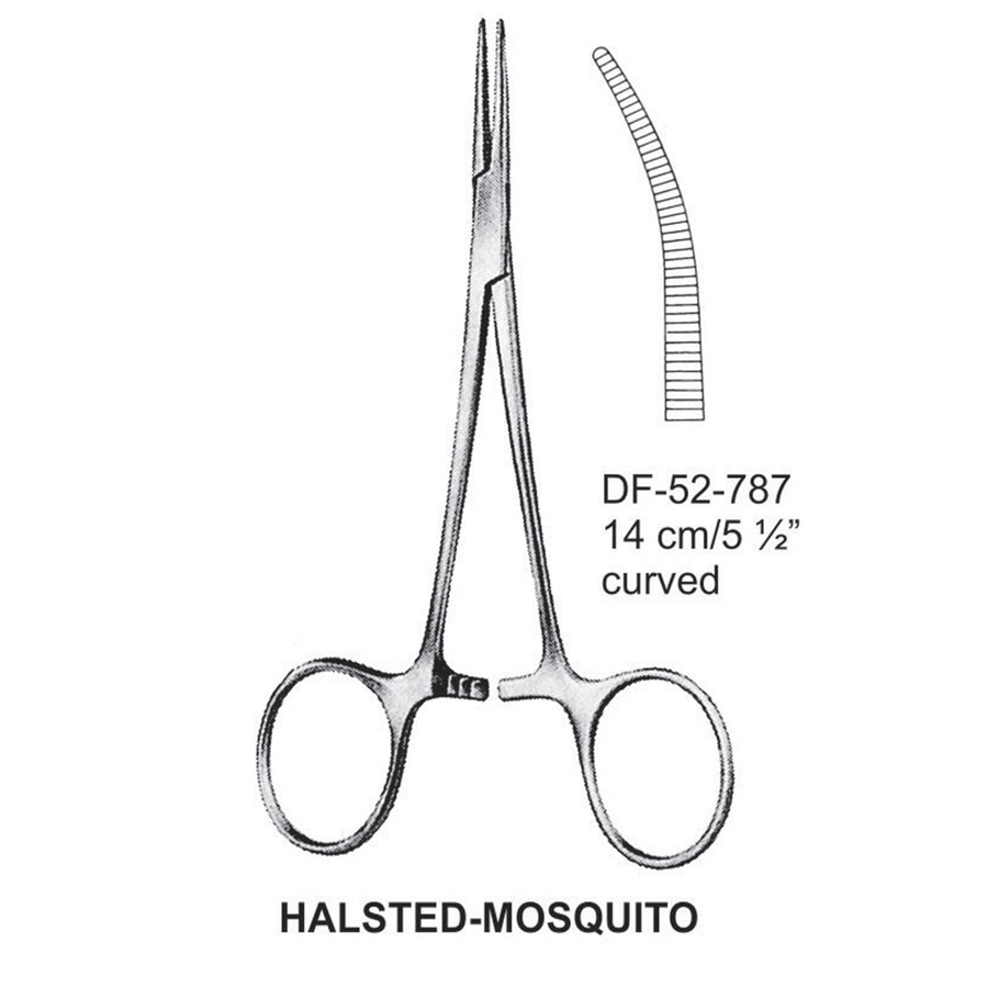 Halsted-Mosquito Artery Forceps, Curved, 14cm (DF-52-787) by Dr. Frigz