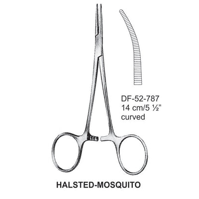 Halsted-Mosquito Artery Forceps, Curved, 14cm (DF-52-787)