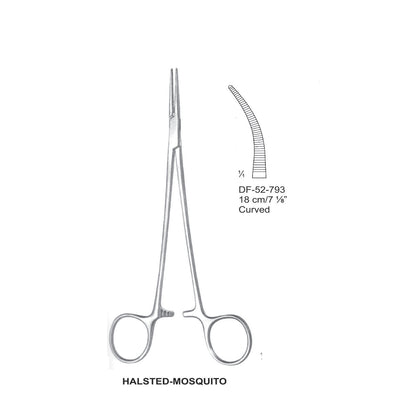 Halsted-Mosquito Artery Forceps, Curved, 18cm (DF-52-793)