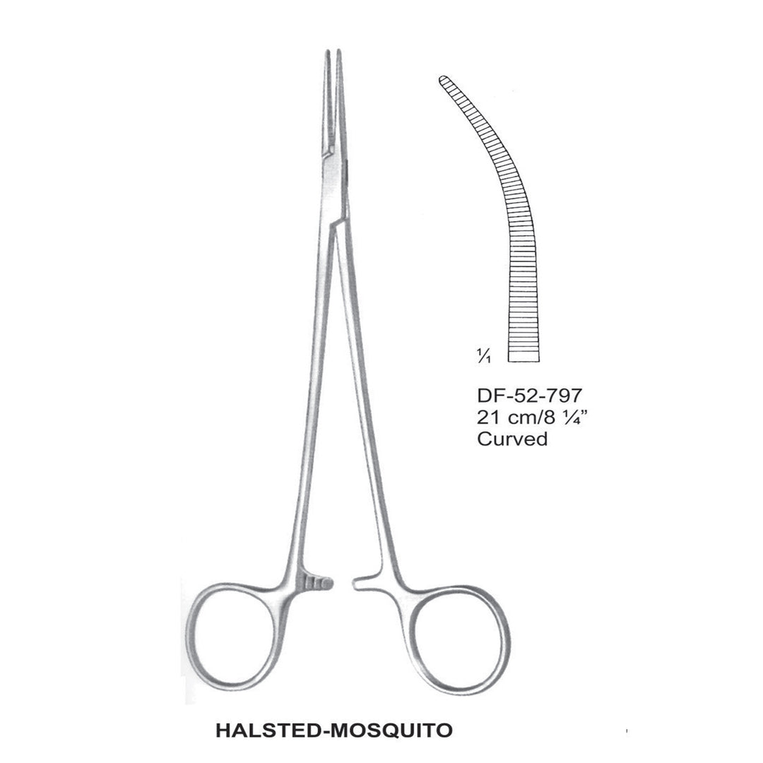Halsted-Mosquito Artery Forceps, Curved, 21cm (DF-52-797) by Dr. Frigz