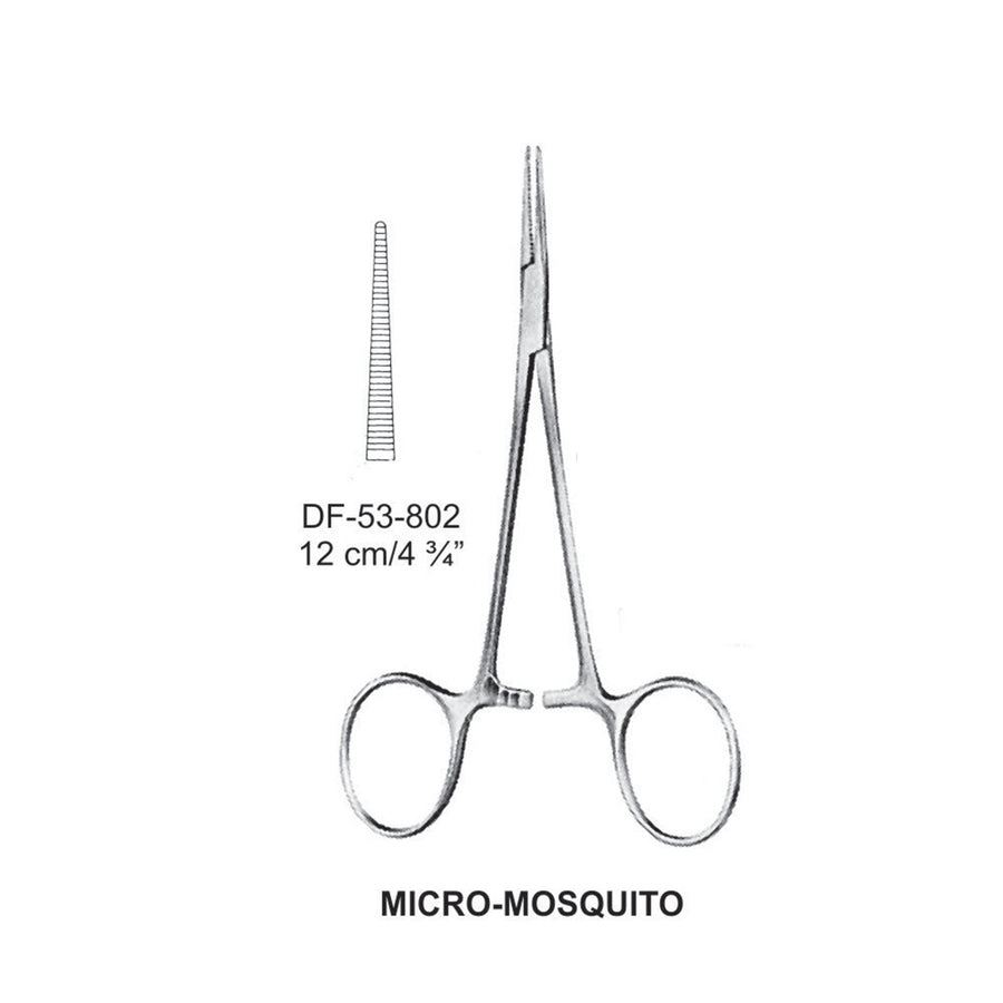 Micro-Mosquito Artery Forceps, Straight, 12cm (DF-53-802) by Dr. Frigz