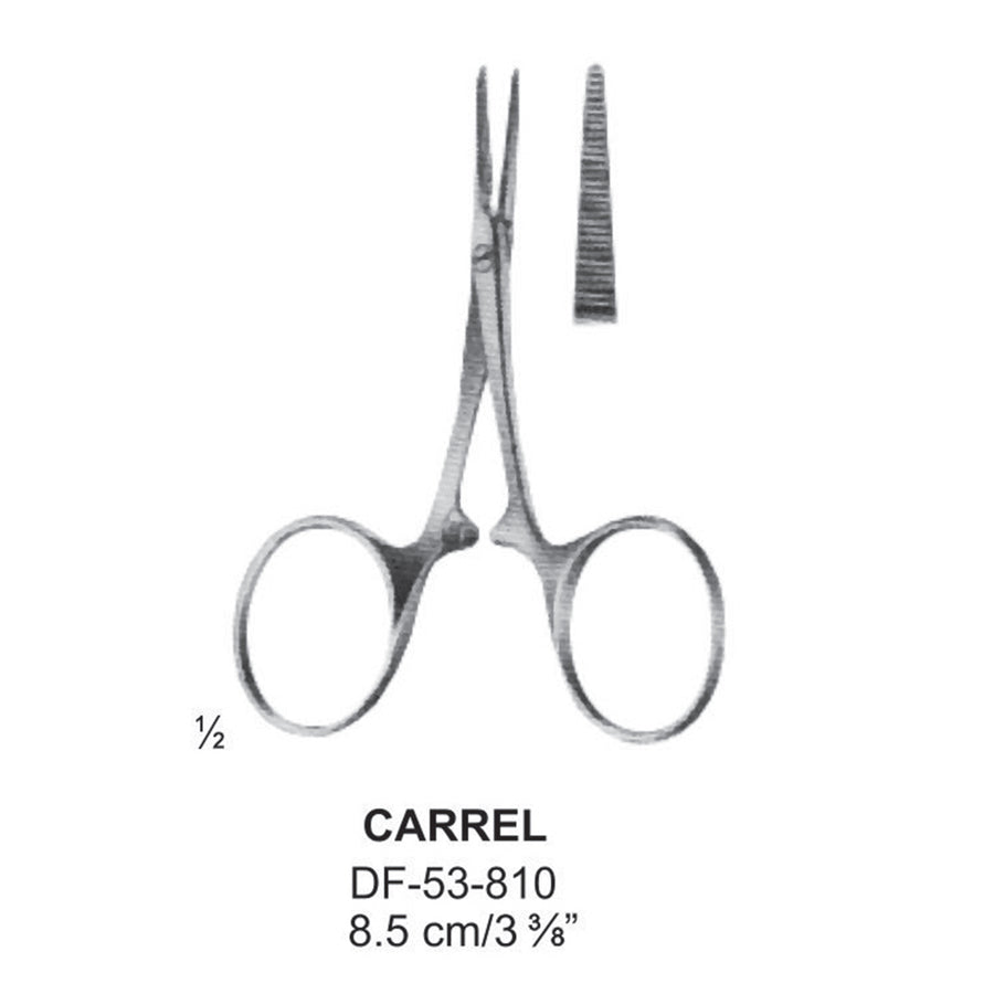 Carrel Artery Forceps, Straight, 8.5cm (DF-53-810) by Dr. Frigz