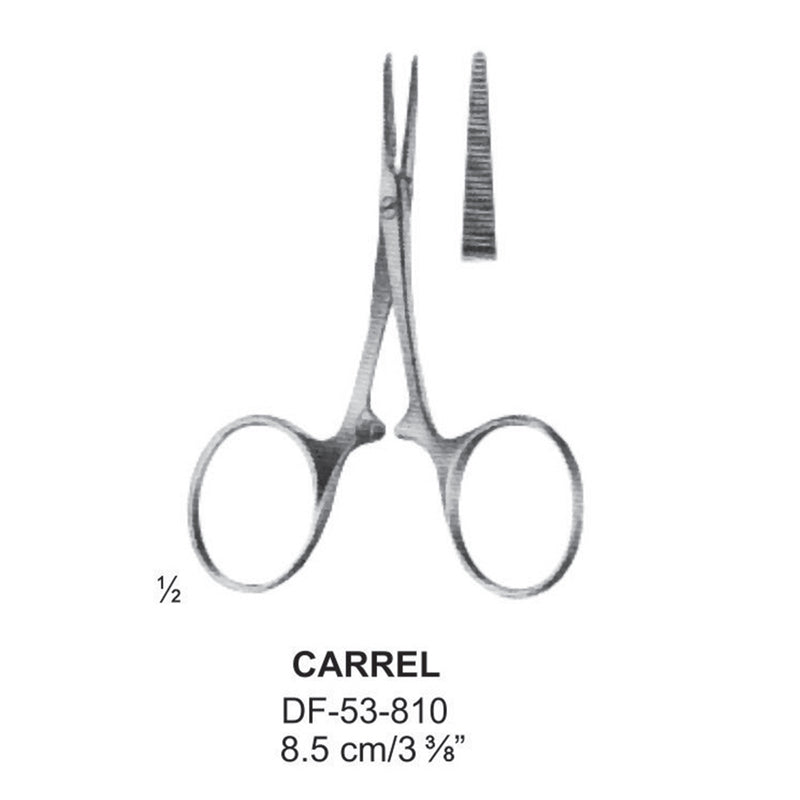 Carrel Artery Forceps, Straight, 8.5cm (DF-53-810) by Dr. Frigz