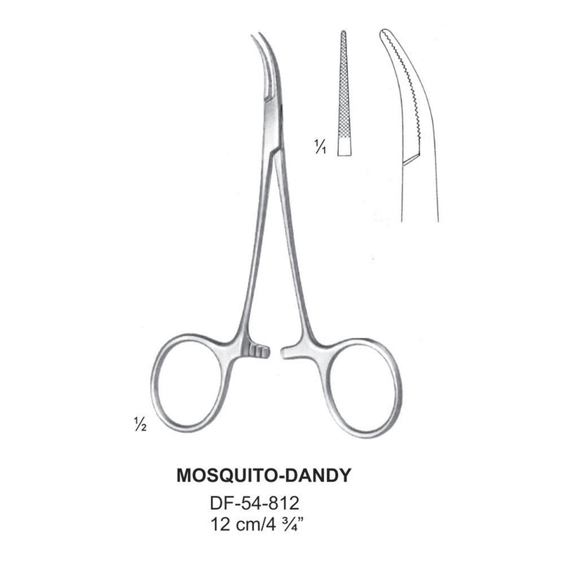 Mosquito-Dandy Artery Forceps, 12cm (DF-54-812) by Dr. Frigz