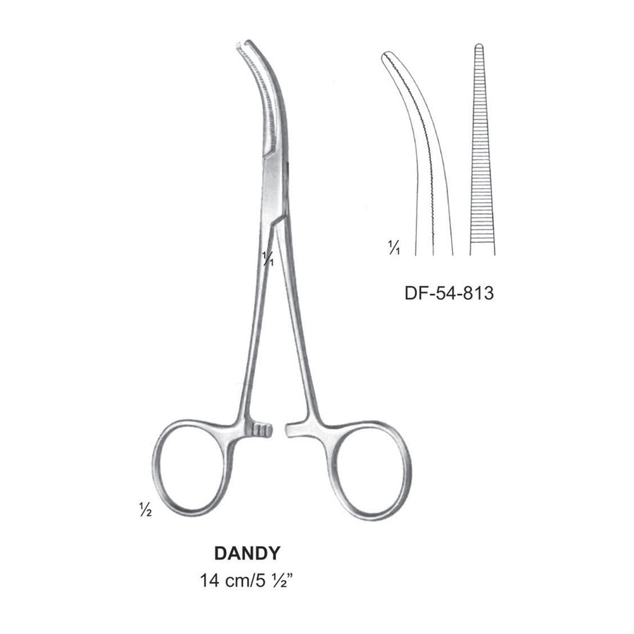 Dandy Artery Forceps, Curved, 14cm (DF-54-813) by Dr. Frigz