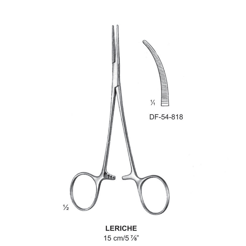 Leriche Artery Forceps, Curved, 15cm (DF-54-818) by Dr. Frigz