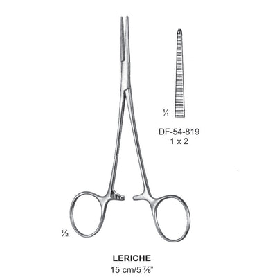 Leriche Artery Forceps, Straight, 1X2 Teeth, 15cm (DF-54-819)