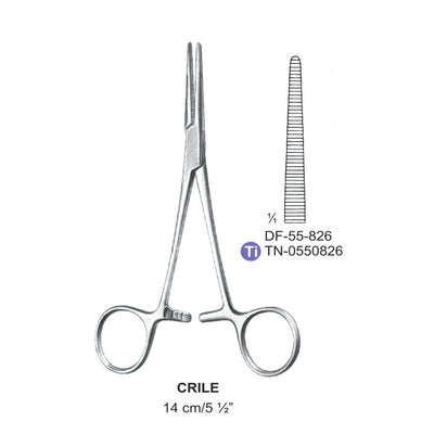 Crile Artery Forceps, Straight, 14cm (DF-55-826)