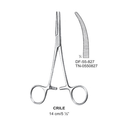 Crile Artery Forceps, Curved, 14cm (DF-55-827) by Dr. Frigz