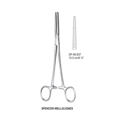 Spencer-Wells/Jones Artery Forceps, Straight, 15.5cm (DF-56-837) by Dr. Frigz