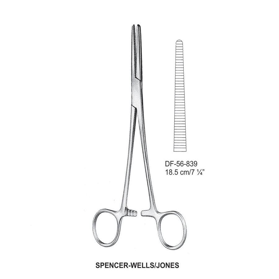 Spencer-Wells/Jones Artery Forceps, Straight, 18.5cm (DF-56-839) by Dr. Frigz