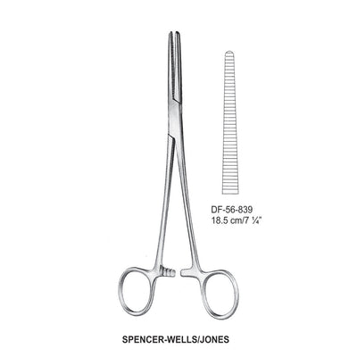 Spencer-Wells/Jones Artery Forceps, Straight, 18.5cm (DF-56-839) by Dr. Frigz