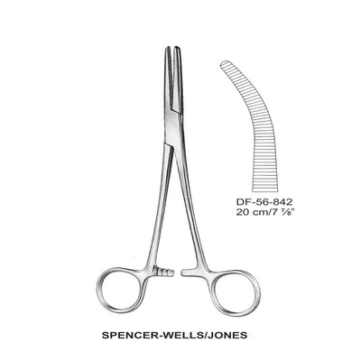 Spencer-Wells/Jones Artery Forceps, Curved, 20cm (DF-56-842)