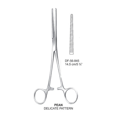Pean Artery Forceps, Delicate Pattern, Straight, 14.5cm (DF-56-845) by Dr. Frigz