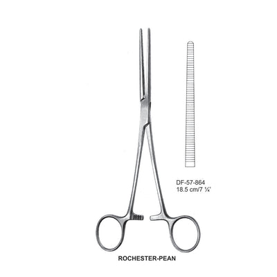 Rochester-Pean Artery Forceps, Straight, 18.5cm (DF-57-864)