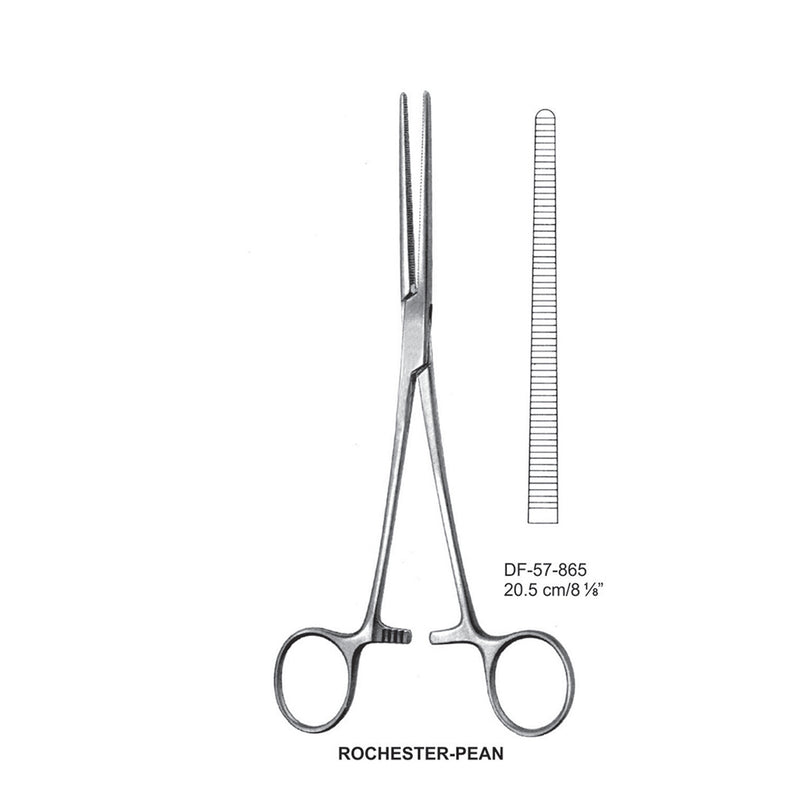 Rochester-Pean Artery Forceps, Straight, 20.5cm (DF-57-865) by Dr. Frigz