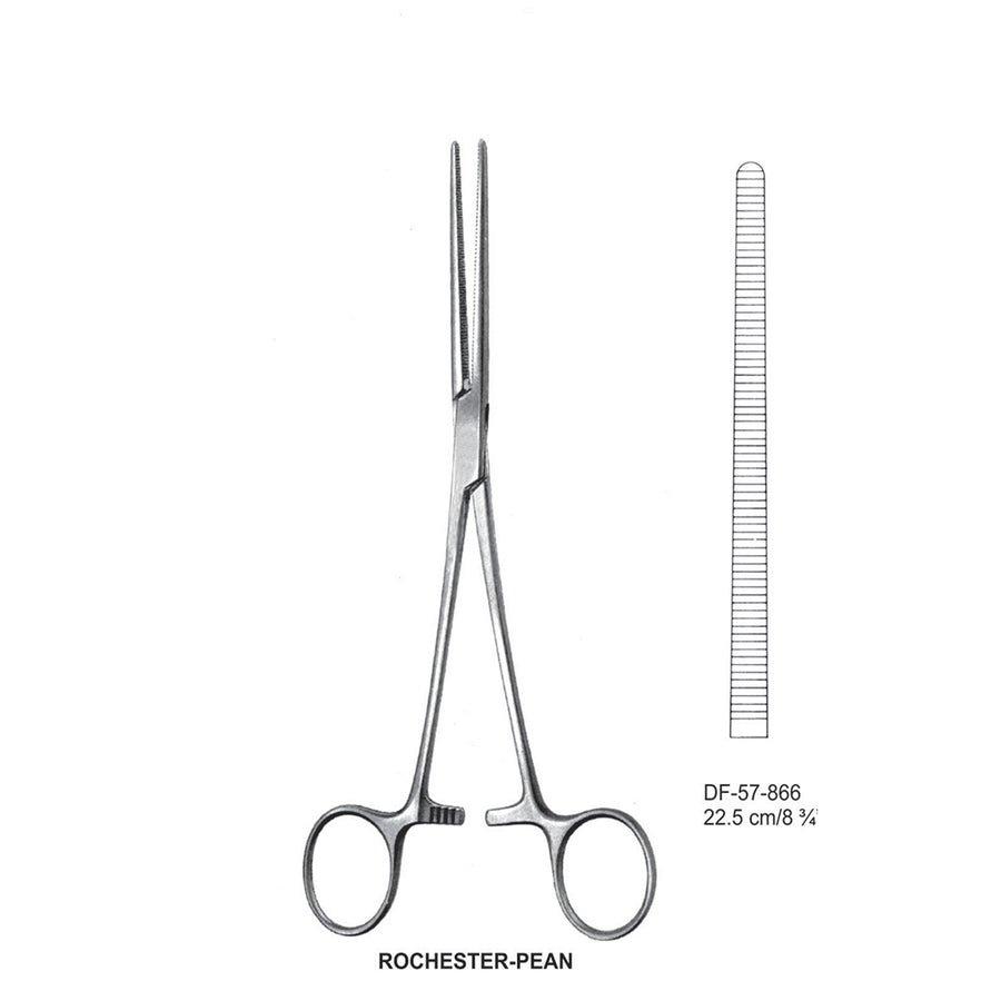 Rochester-Pean Artery Forceps, Straight, 22.5cm (DF-57-866) by Dr. Frigz