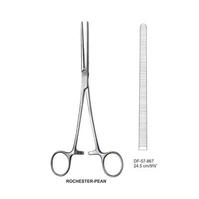 Rochester-Pean Artery Forceps, Straight, 24.5cm (DF-57-867)