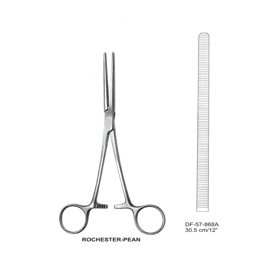 Rochester-Pean Artery Forceps, Straight, 30.5cm (DF-57-868A) by Dr. Frigz