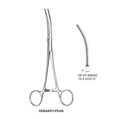 Debakey-Pean Atrauma Artery Forceps, Curved, 16.5cm (DF-57-869D) by Dr. Frigz