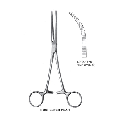Rochester-Pean Artery Forceps, Curved, 16.5cm (DF-57-869)