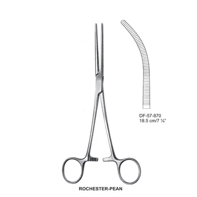 Rochester-Pean Artery Forceps, Curved, 18.5cm (DF-57-870) by Dr. Frigz