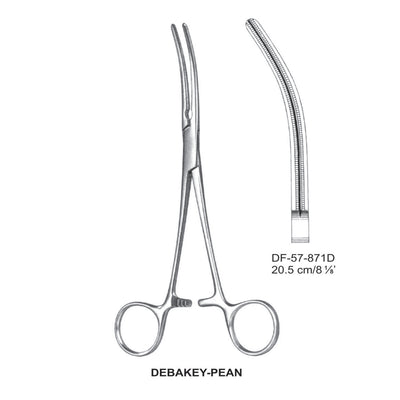 Debakey-Pean Atrauma Artery Forceps, Curved, 20.5cm (DF-57-871D)