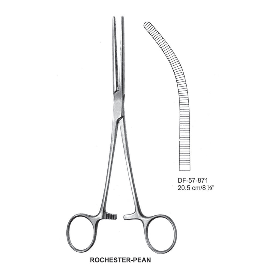 Rochester-Pean Artery Forceps, Curved, 20.5cm (DF-57-871) by Dr. Frigz