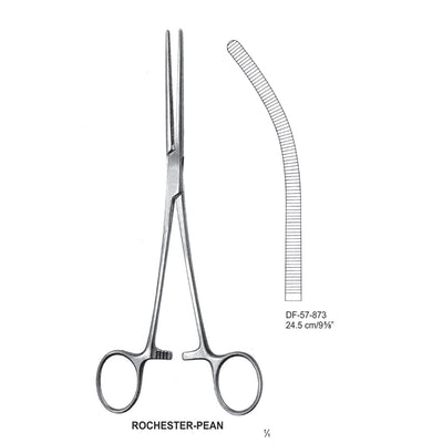 Rochester-Pean Artery Forceps, Curved, 24.5cm (DF-57-873)