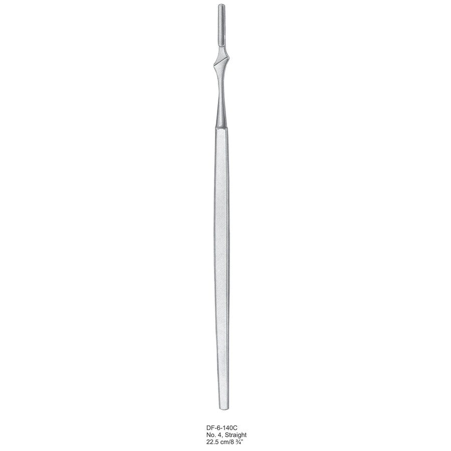 Scalpel Handle No.4 Straight 22.5cm  (DF-6-140C) by Dr. Frigz