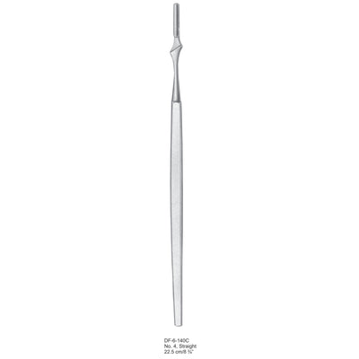 Scalpel Handle No.4 Straight 22.5cm  (DF-6-140C) by Dr. Frigz