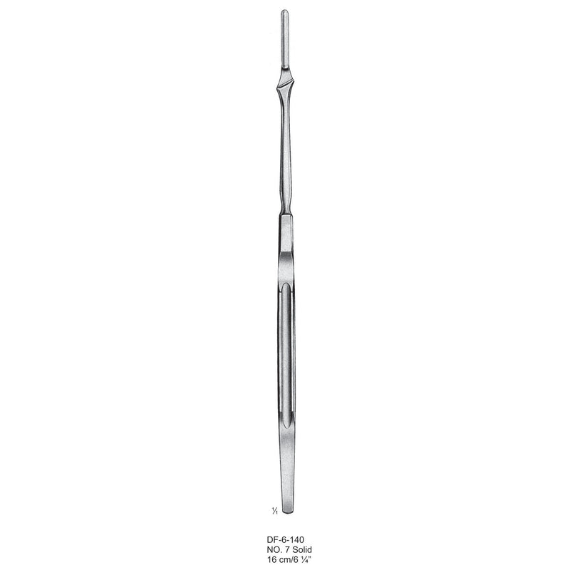 Scalpel Handle No.7 Solid 16cm  (DF-6-140) by Dr. Frigz