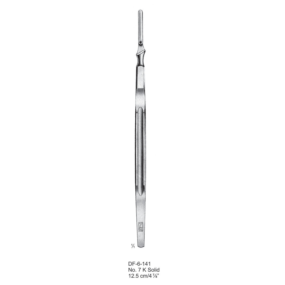 Scalpel Handle No.7K, Solid 12.5cm  (DF-6-141) by Dr. Frigz