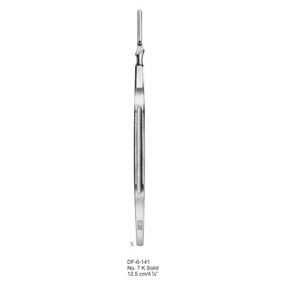 Scalpel Handle No.7K, Solid 12.5cm  (DF-6-141) by Dr. Frigz