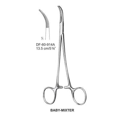 Baby-Mixter Artery Forceps, Curved, 13.5cm (DF-60-914A) by Dr. Frigz