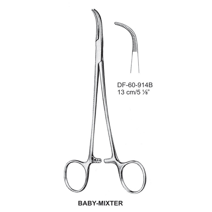 Baby-Mixter Artery Forceps, Curved, 13cm (DF-60-914B) by Dr. Frigz