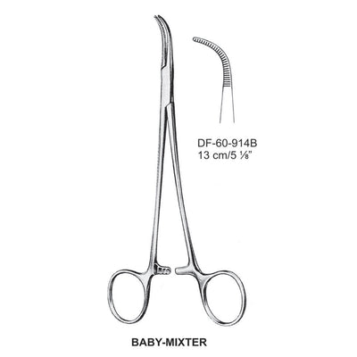 Baby-Mixter Artery Forceps, Curved, 13cm (DF-60-914B)