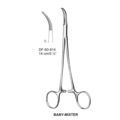 Baby-Mixter Artery Forceps, Curved, 14cm (DF-60-914)