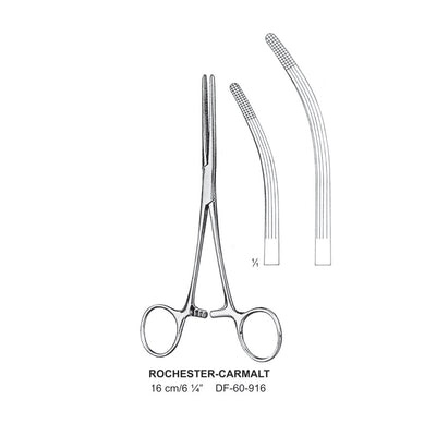 Rochester-Carmalt Artery Forceps, Curved, 16cm  (DF-60-916)